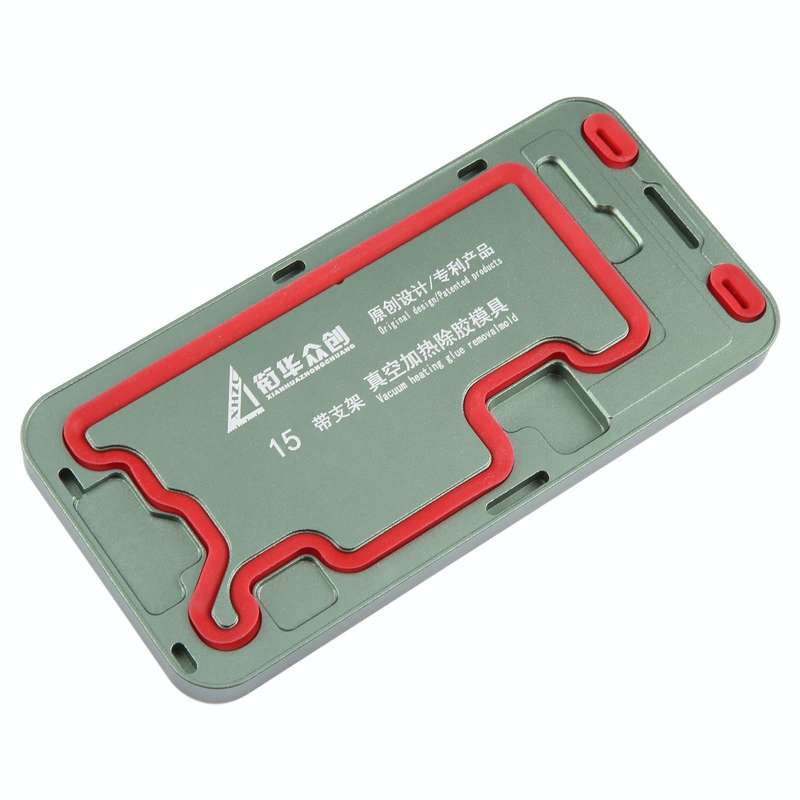 For iPhone 15 LCD Screen Frame Vacuum Heating Glue Removal Mold with Holder