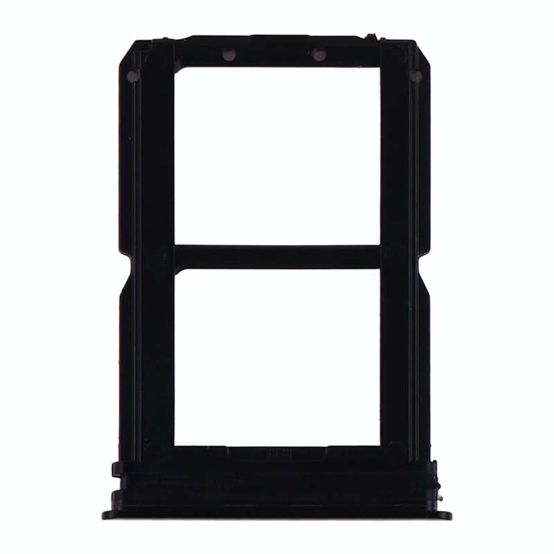 For OnePlus 6T SIM Card Tray + SIM Card Tray (Black)