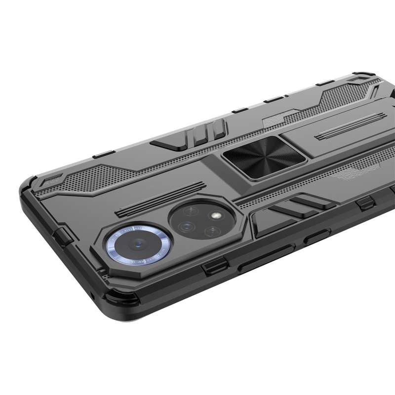 For Huawei nova 9 Supersonic PC + TPU Shock-proof Protective Case with Holder(Silver)