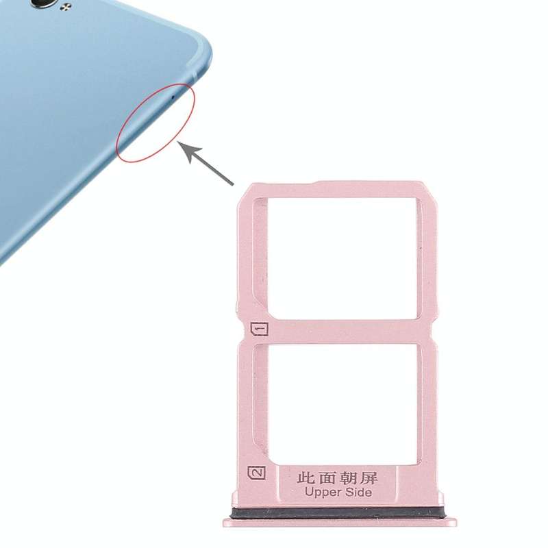 For Vivo X9i 2 x SIM Card Tray (Rose Gold)