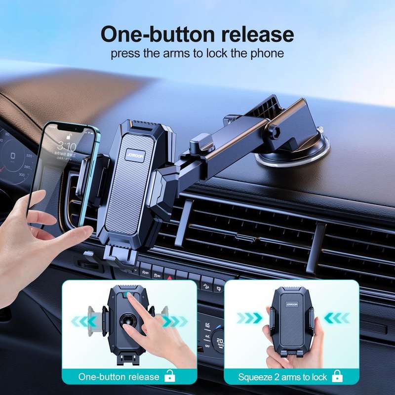 JOYROOM JR-ZS285 Mechanical Car Dashboard Phone Holder(Black)
