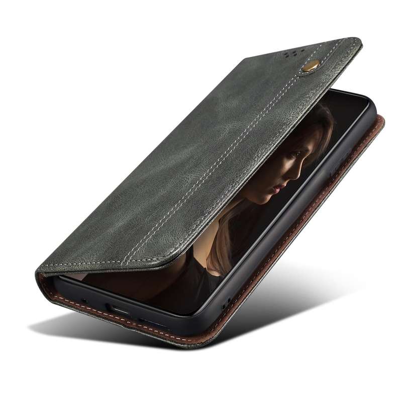 For vivo V25 Oil Wax Crazy Horse Texture Leather Phone Case(Green)