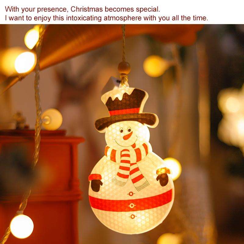 6 in 1 LED Christmas Pendant String Lights USB Holiday Decoration Light