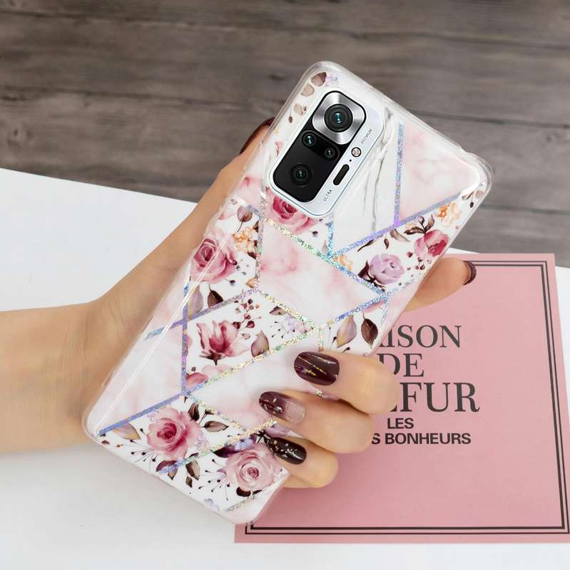 For Xiaomi Redmi Note 10 Pro Electroplating TPU Protective Case(Rose)