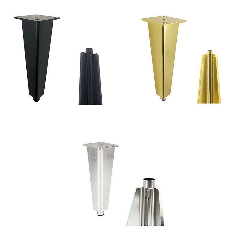 Adjustable All Aluminium Furniture Stand Legs, Height: 20cm(Black)