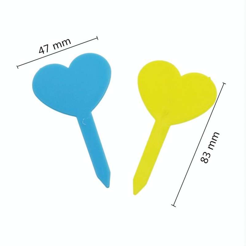 100 PCS Gardening Plant Pot Decoration Love Label Garden Seedling Potted Flower Plant Mark(White)