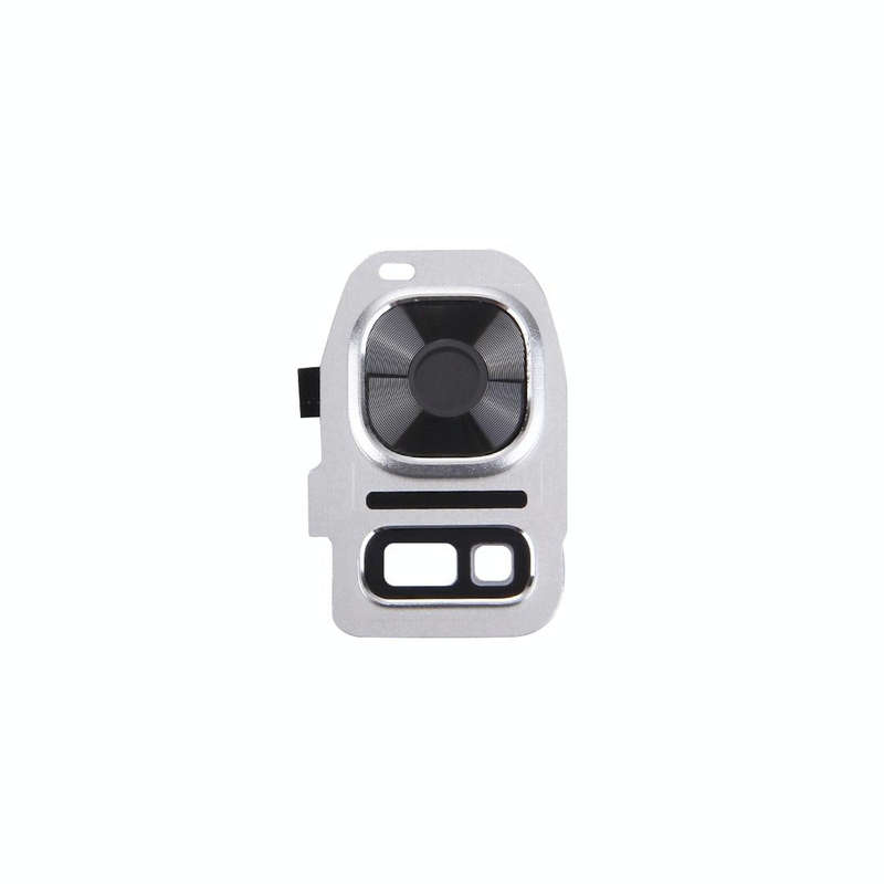 For Galaxy S7 / G930 10pcs Rear Camera Lens Cover + Flashlight Bracker (Silver)
