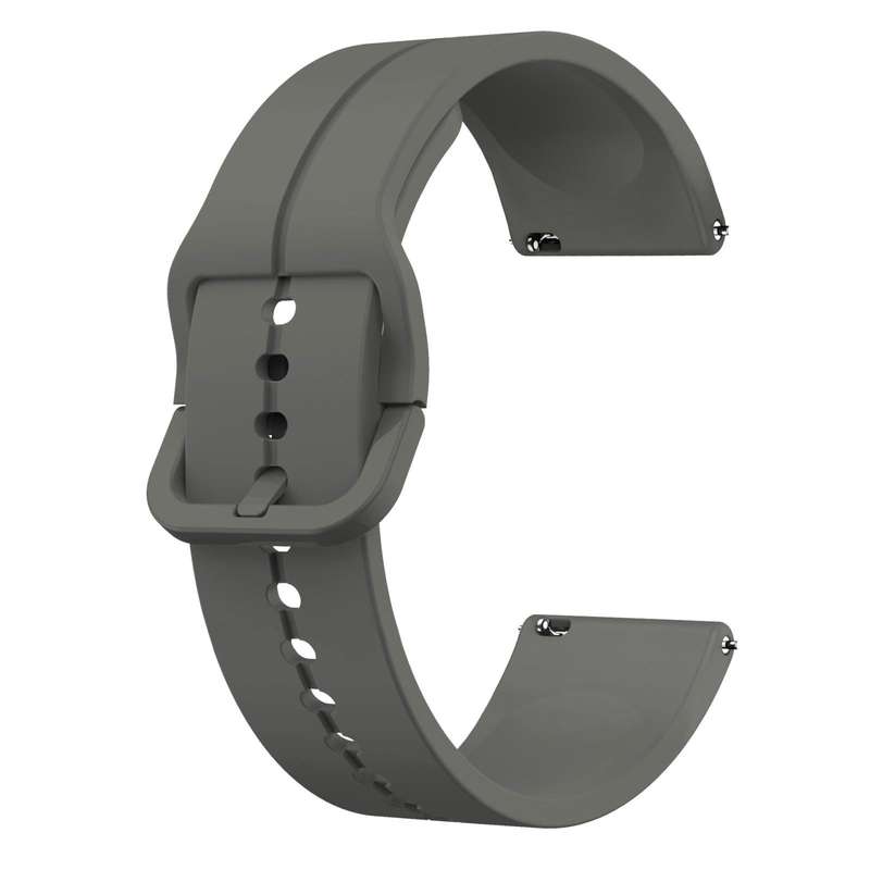 For Garmin Forerunner 255 Music 22mm Loop Silicone Watch Band(Dark Grey)