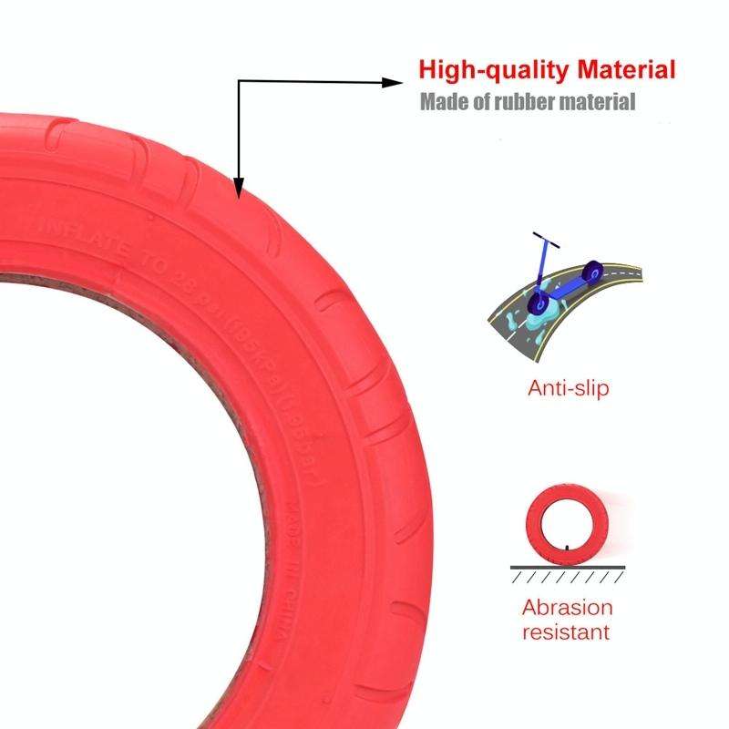 10 x 2 P1069 Inflatable Solid Tire for XiaoMi Mijia M365 Pro,Style Inner Tube