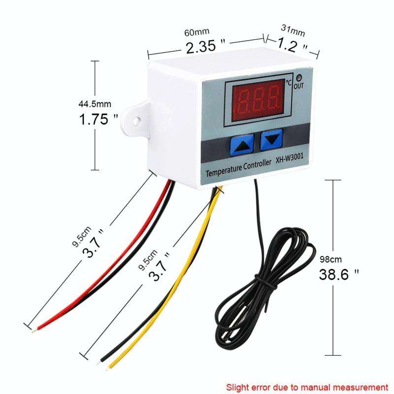 XH-W3001 Digital LED Temperature Controller Arduino Cooling Heating Switch Thermostat NTC Sensor ...