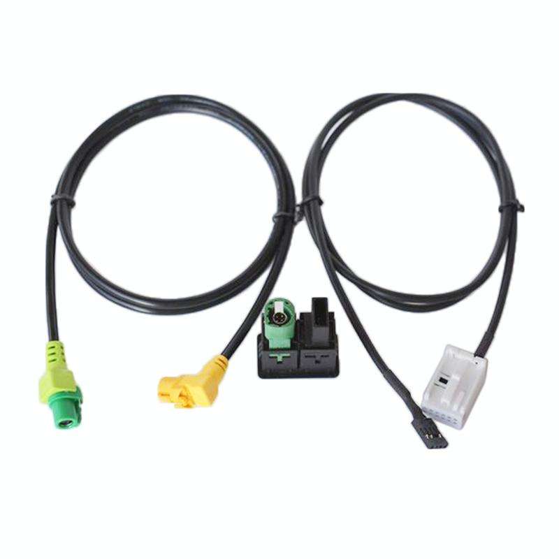 Car AUX USB Switch Holder + Cable Wiring Harness for Volkswagen Magotan / Touran / Polo / Touran ...