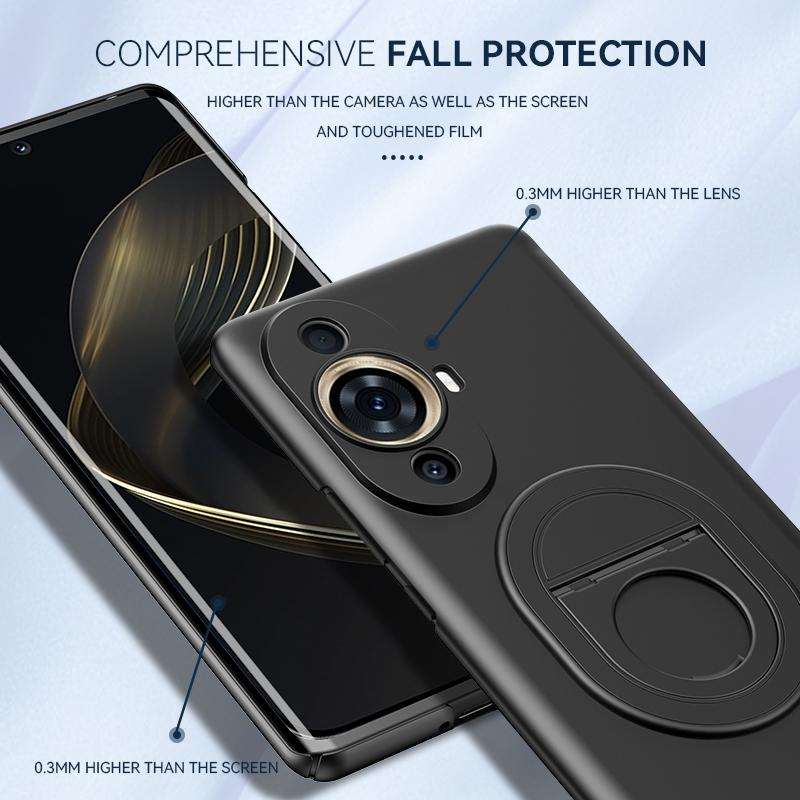 For Huawei Nova 11 Pro Magsafe Hidden Fold Holder Full Coverage Shockproof Phone Case(Black)