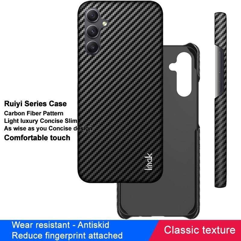 For Samsung Galaxy A54 5G imak Ruiyi Series Carbon Fiber PU + PC Phone Case