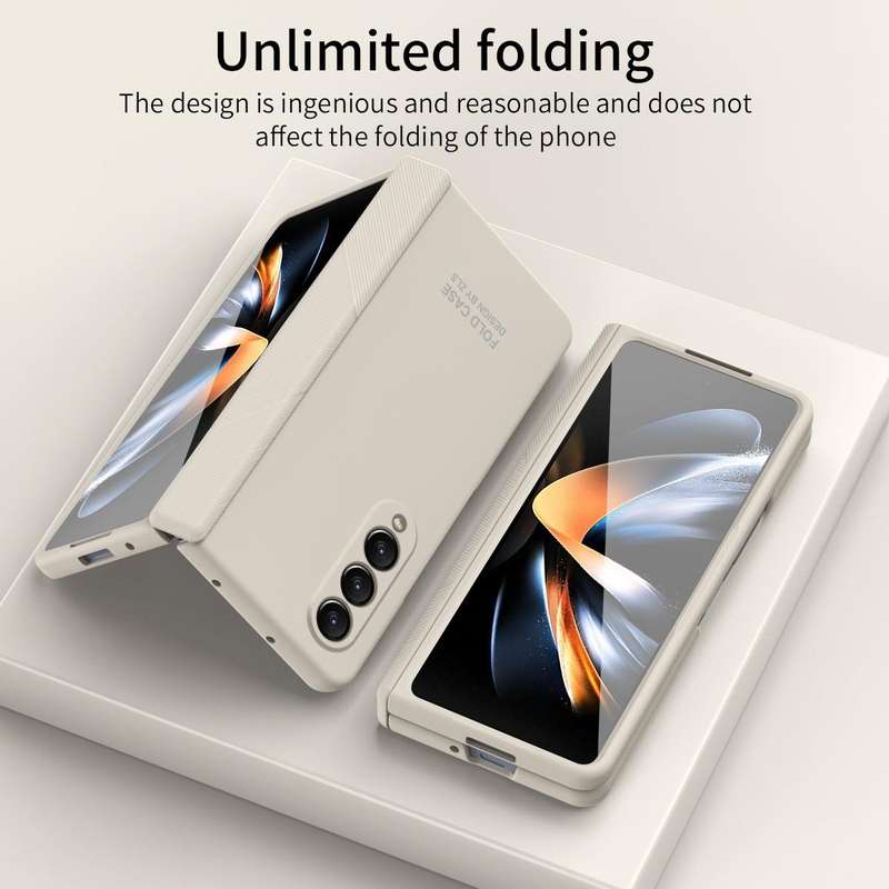 For Samsung Galaxy Z Fold4 5G Extraordinary Series Hinged Folding Full Phone Case with Pen Slot &...