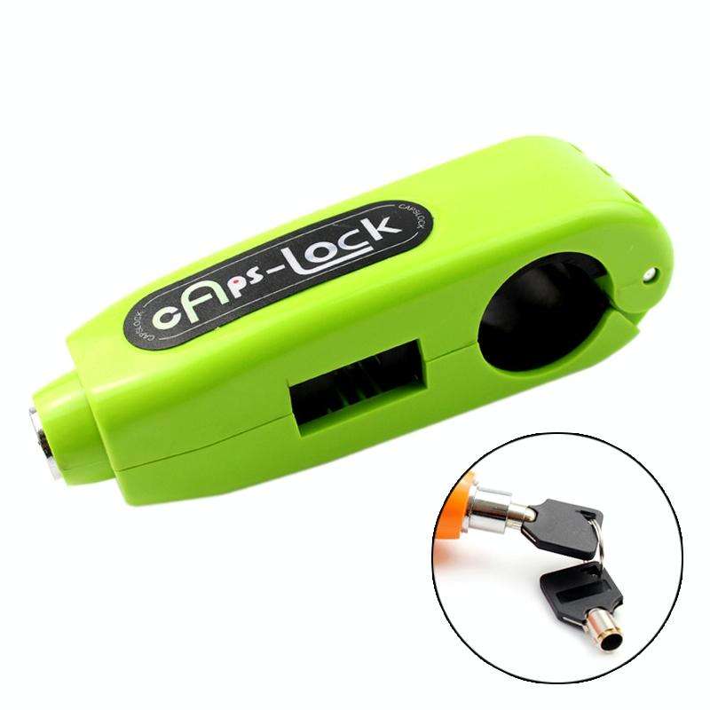 Motorcycles Handle Anti-theft Lock Horn Lock (Green)