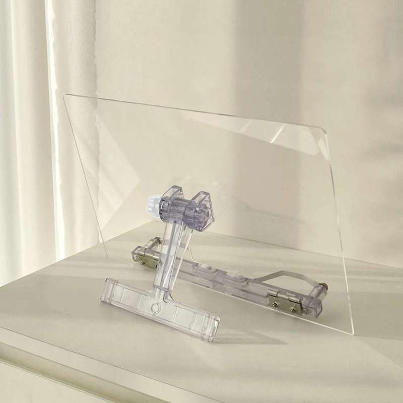Acrylic Reading Rack Tablet Stand Desk Stand,Style: Short Type