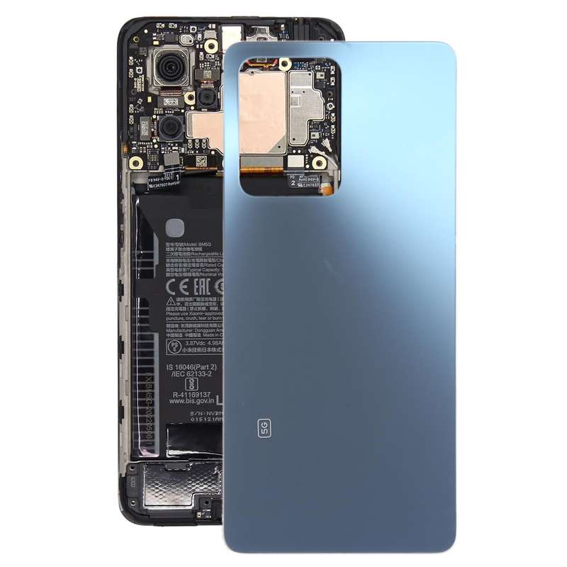 For Xiaomi Redmi Note 12 Pro Glass Battery Back Cover(Blue)