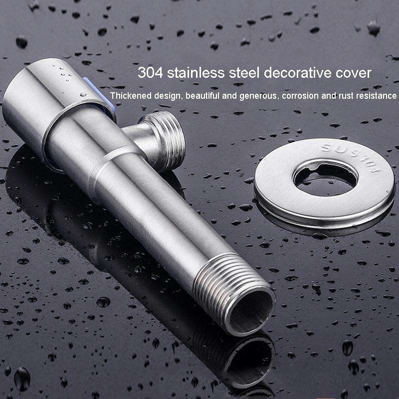Model D 304 Hexagonal Stainless Steel Angle Valve Fine Copper Ceramic Valve Spool With Decorative...