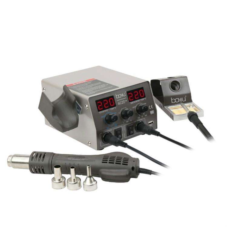 BAKU BA-602D+ Welding Station Set Dual Digital Display Mobile Phone Repair Tin Welding Tool, Spec...