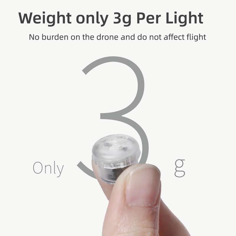 Sunnylife 2-Green + 2-Red Night Strobe LED Light Indicator Light for DJI Mavic 2 / Mini / Mavic A...