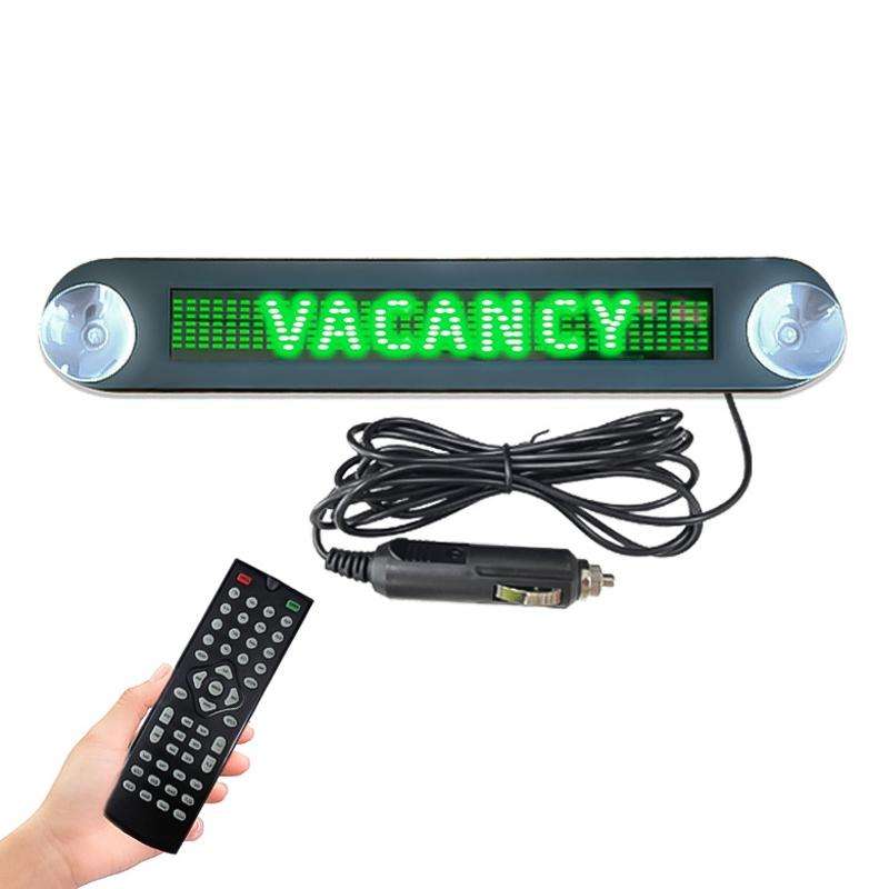 DC 12V Car LED Programmable Showcase Message Sign Scrolling Display Lighting Board with Remote Co...