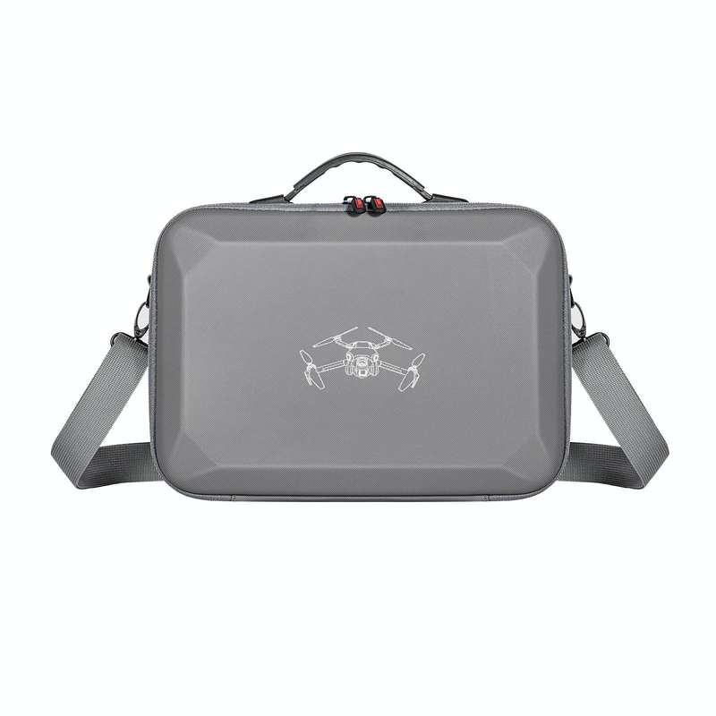 For DJI Mini 4 Pro / RC with Screen Standard STARTRC Shoulder Storage Bag PU Handbag(Grey)