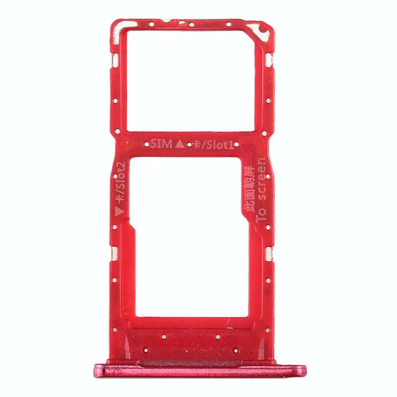 SIM Card Tray + SIM Card Tray / Micro SD Card Tray for Huawei Enjoy 9s (Red)