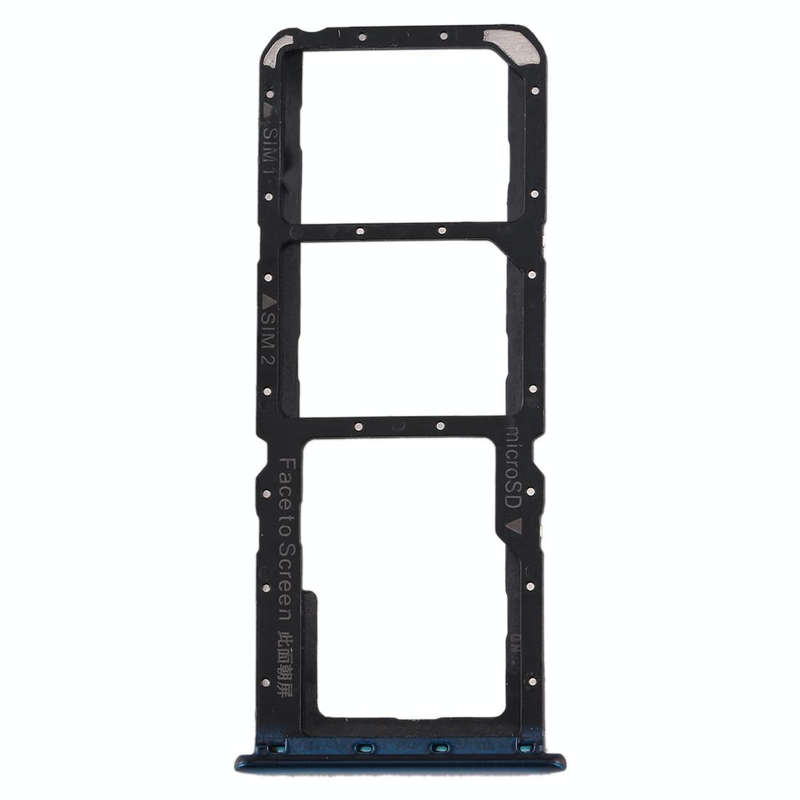 For Realme X2 SIM Card Tray + SIM Card Tray + Micro SD Card Tray (Blue)