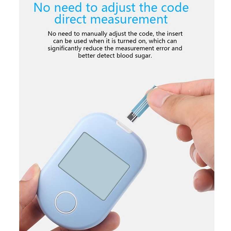 803 LCD Screen Home Automatic Blood Glucose Test, Shape: Set(English Version)
