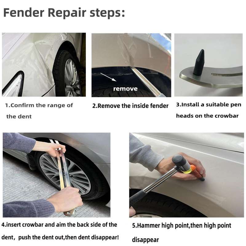 N2 72 in 1 Car Paintless Dent Removal Fender Damage Repair Puller Lifter, Plug Type:EU Plug