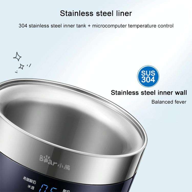 Bear SNJ-C10T1 Fully Automatic Ceramic Yogurt Cup Rice Wine Cheese Machine Yogurt Machine, Glass ...