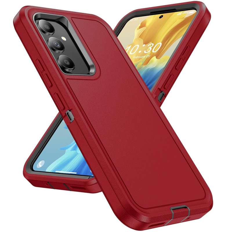 For Samsung Galaxy A54 Life Waterproof Rugged Phone Case(Red + Black)