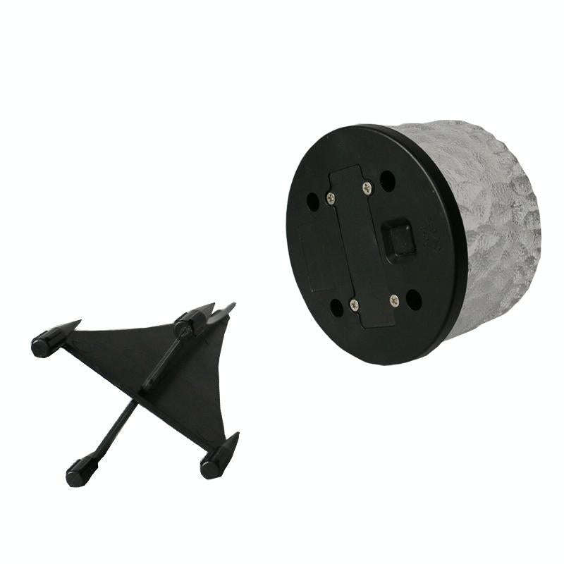 Outdoor Solar Buried Lamp Round Glass Floor Street Light Garden Ice Brick Waterproof Lamp(Warm Li...