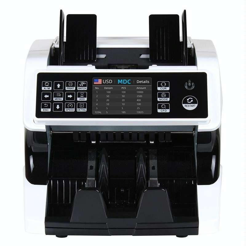 AL-920 Dual CIS Image Multi-Currency Vertical Currency Counter, Specifications:AU Plug