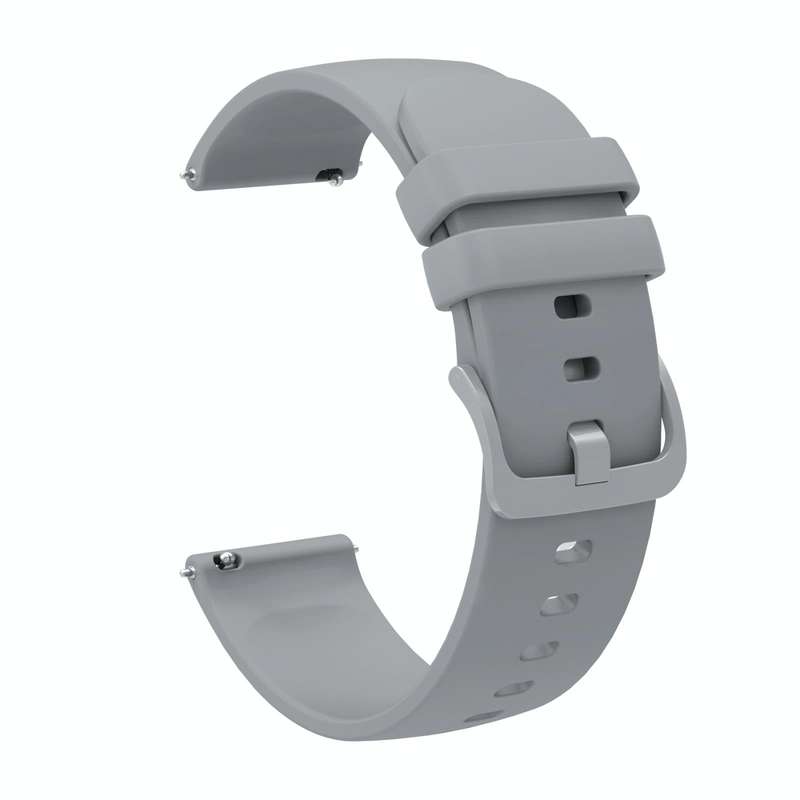 For Garmin Forerunner 245 20mm Solid Color Soft Silicone Watch Band(Grey)