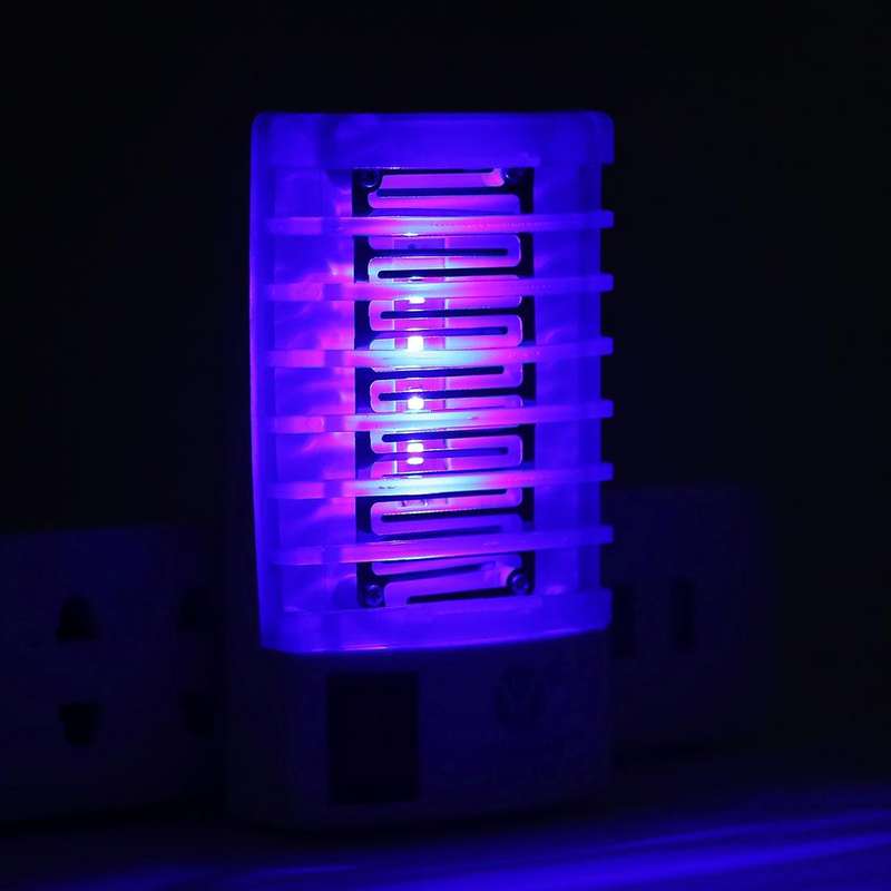 Efficient 4-LED Blue Light Mosquito Killer Night Lamp, US Plug, AC110V