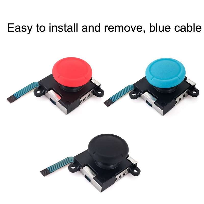 For Nintendo Switch 2pcs Game Console 3D Left Right Interoperability Rocker Remote Sensing Joysti...