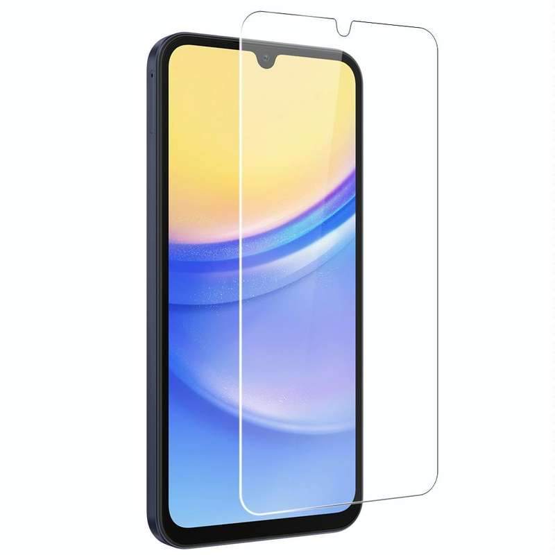 For Samsung Galaxy A15 4G / 5G NORTHJO Transparent TPU Phone Case with Tempered Glass Film(Transp...