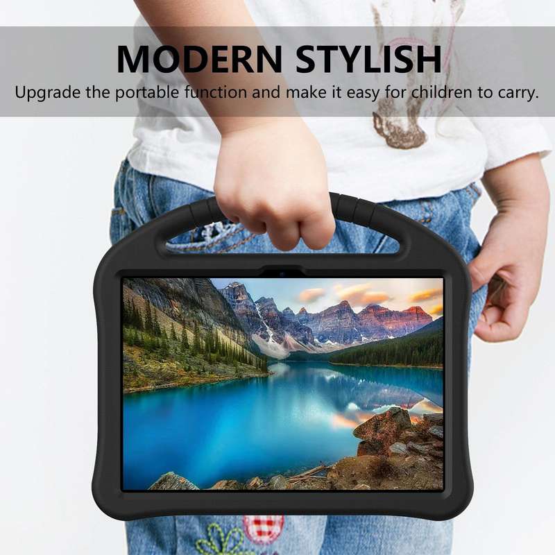 For Blackview Tab 70 WiFi 2023 EVA Shockproof Tablet Case with Holder(Black)