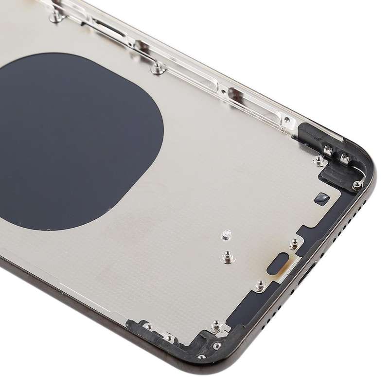 Back Cover with Camera Lens & SIM Card Tray & Side Keys for iPhone XS Max(Black)