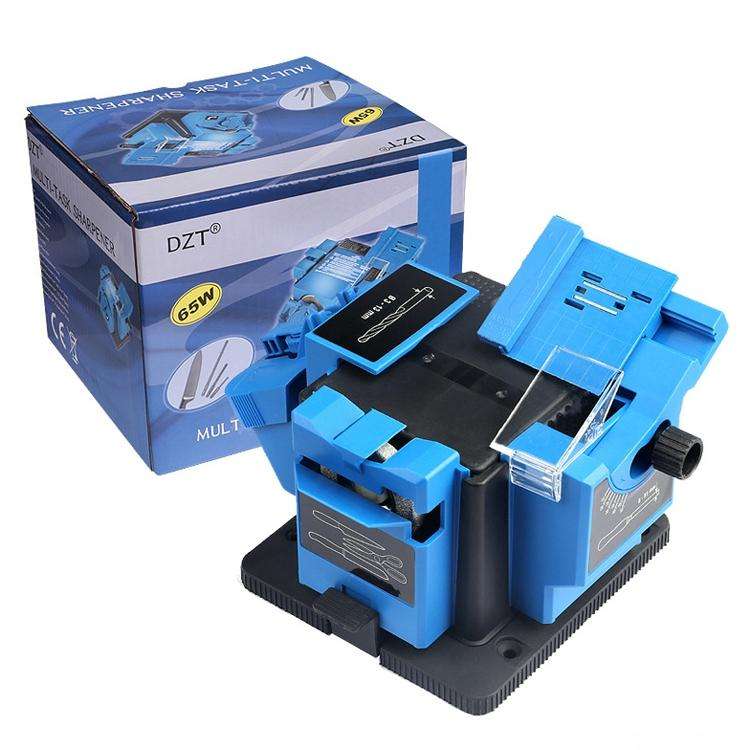 Electric Household Knife Sharpener Scissors Fruit Knife Drill Bit Sharpener(Blue EU Plug)