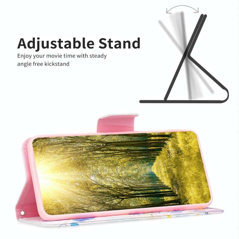For OPPO A57 4G Colored Drawing Pattern Leather Phone Case(Butterfly Love)