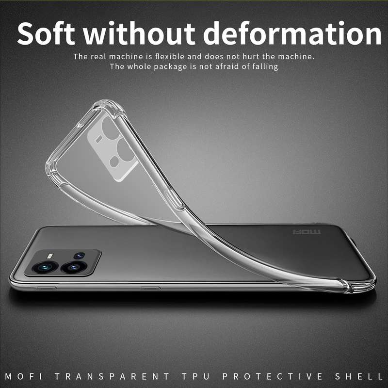 For vivo V25 MOFI Ming Series Ultra-thin TPU Phone Case(Transparent)