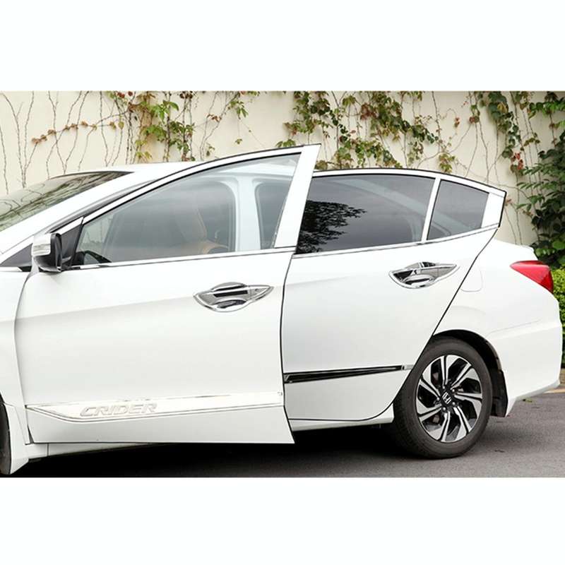 5.6m Car Decorative Strip Rubber Chrome Decoration Strip Door Seal Window Seal (Black)