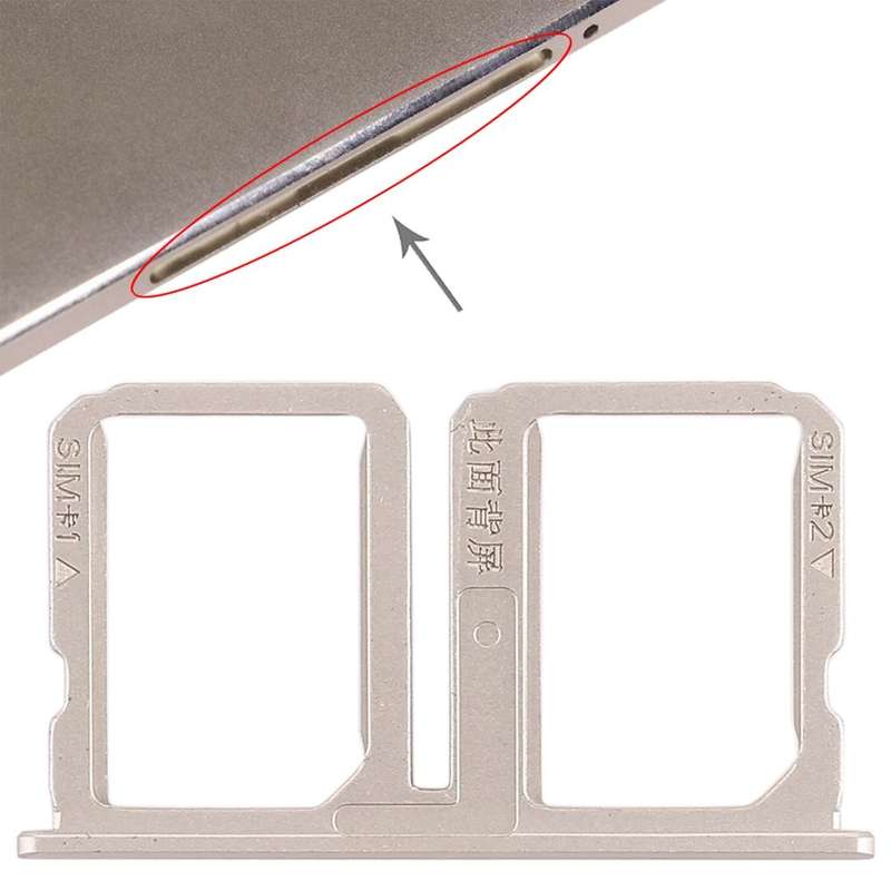 For Vivo Xplay5 2 x SIM Card Tray (Gold)