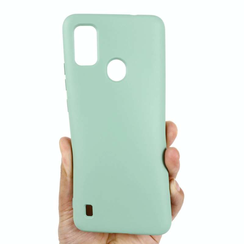 For ZTE Blade A51 2021 Pure Color Liquid Silicone Shockproof Full Coverage Phone Case(Green)