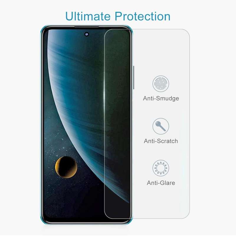 For ZTE Blade V30 50 PCS 0.26mm 9H 2.5D Tempered Glass Film