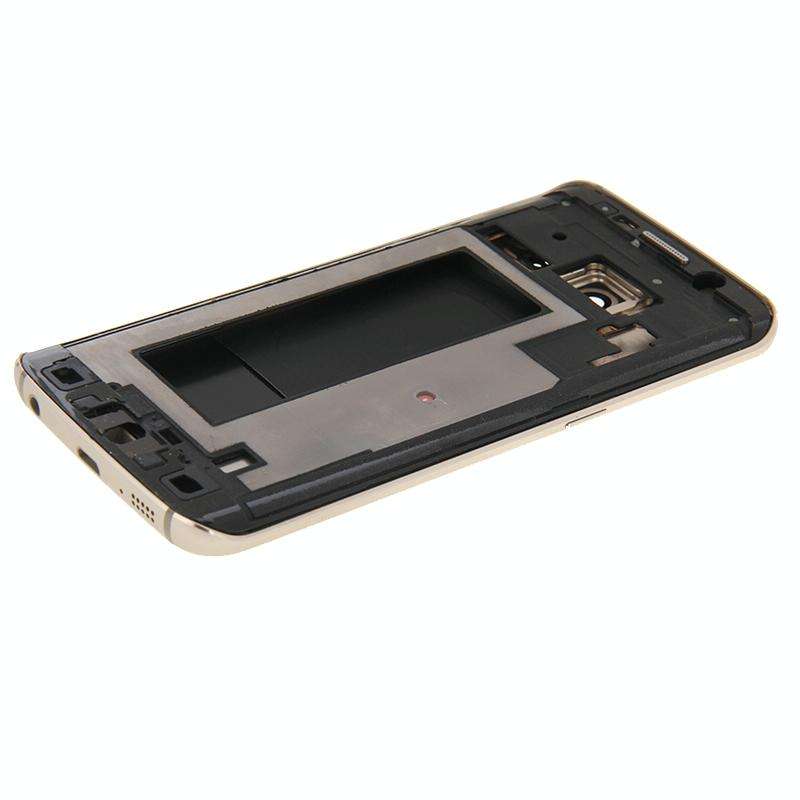 For Galaxy S6 Edge / G925 Full Housing Cover (Front Housing LCD Frame Bezel Plate + Back Plate Ho...