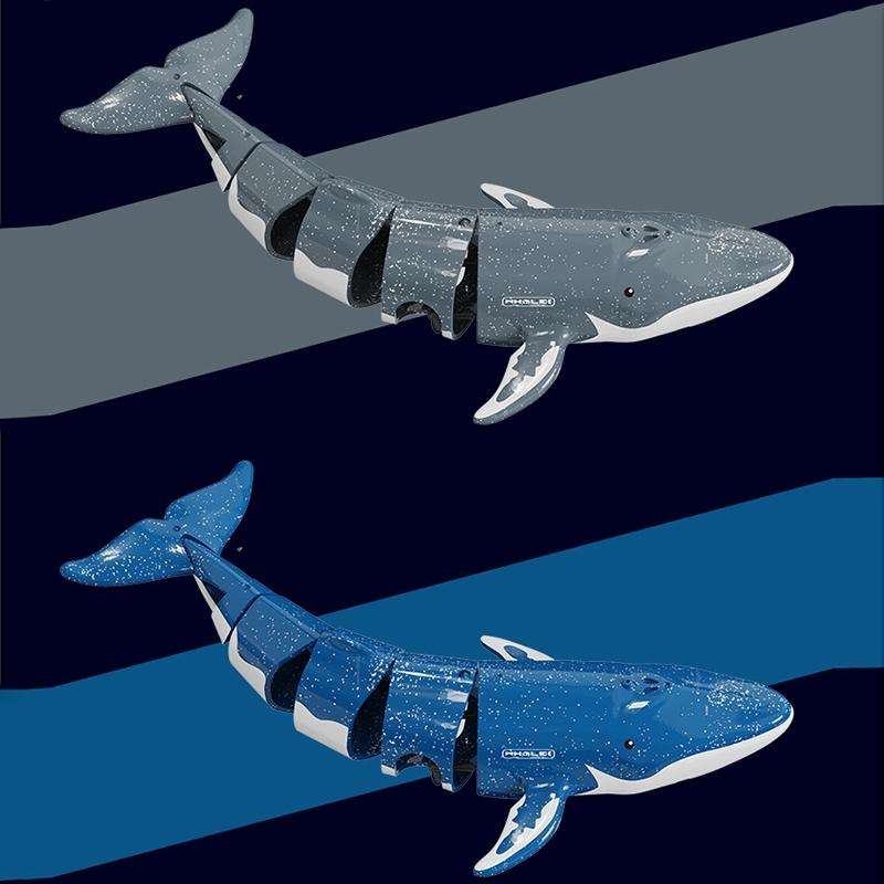 LS-XDU/RC B4 Remote Control Whale Toy Can Dive And Spray Water(Dark Grey)