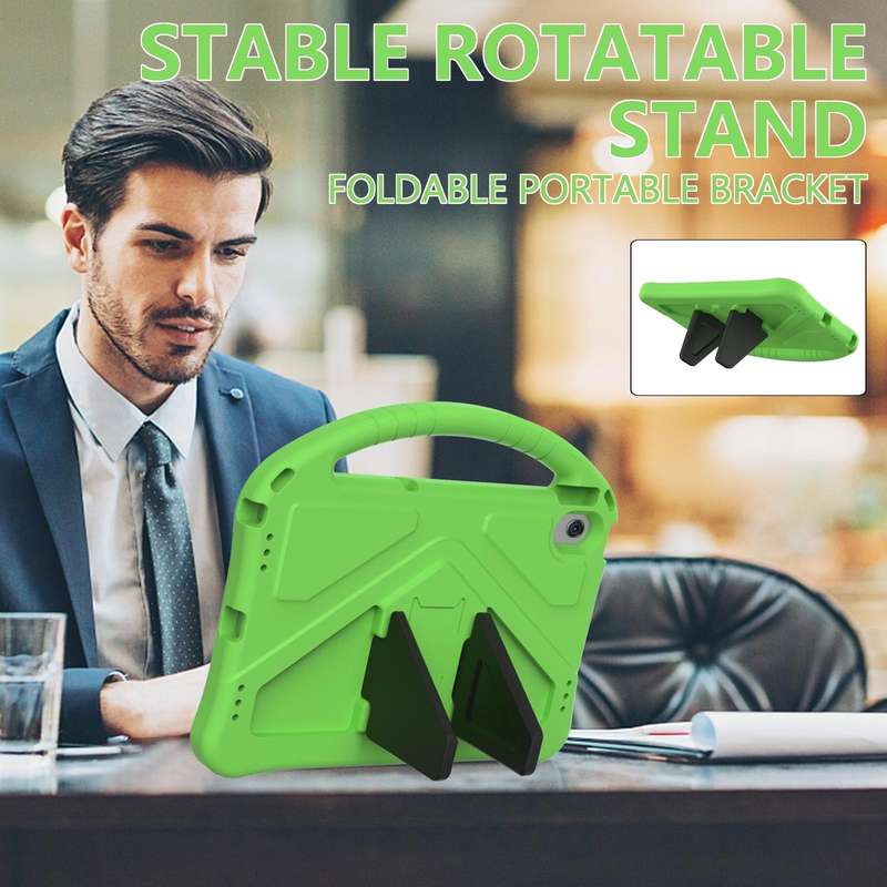 For Lenovo Tab M10 Plus 10.6 3rd Gen TB125FU 2022 EVA Shockproof Tablet Case with Holder(Green)